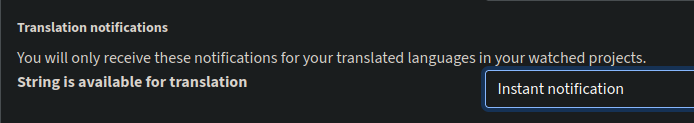 String available for translation