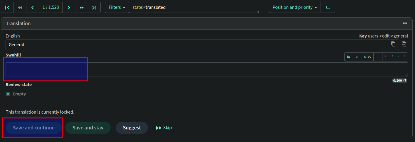 Translate Menu